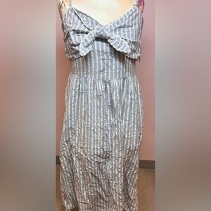 Chic Blue Striped dress